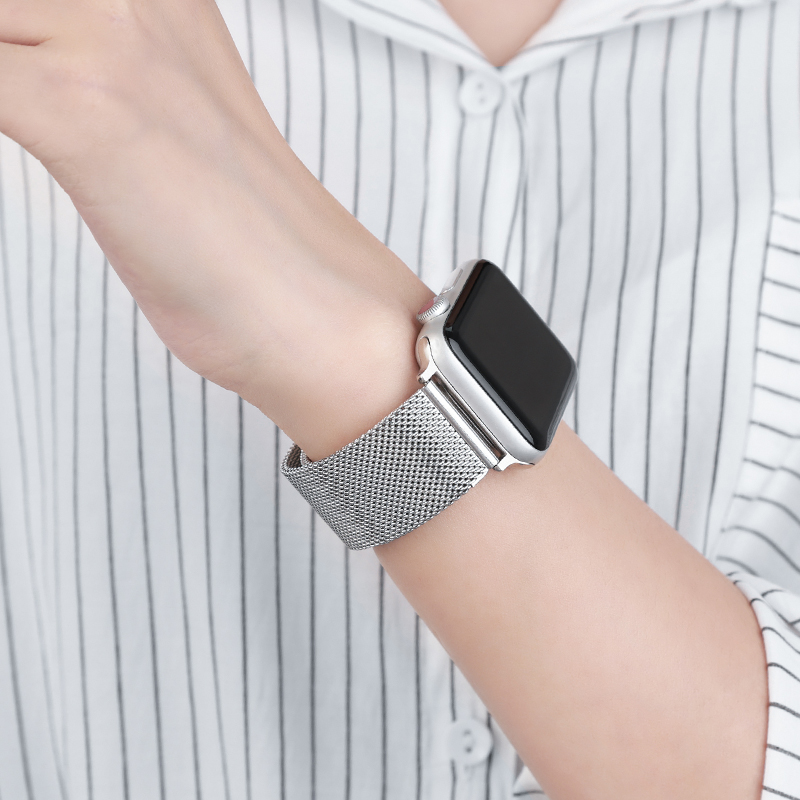 Mesh Coil Strip - Apple Watch için Paslanmaz Çelik Örgü